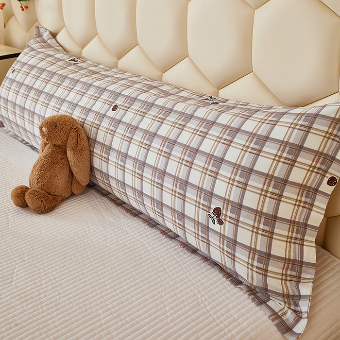 91家纺网 家纺一手货源 找家纺 （总）三盛源 2025新款全棉纯棉双人长枕套1.5米成人纯棉长枕头套1.2卡通1.8m长款加长