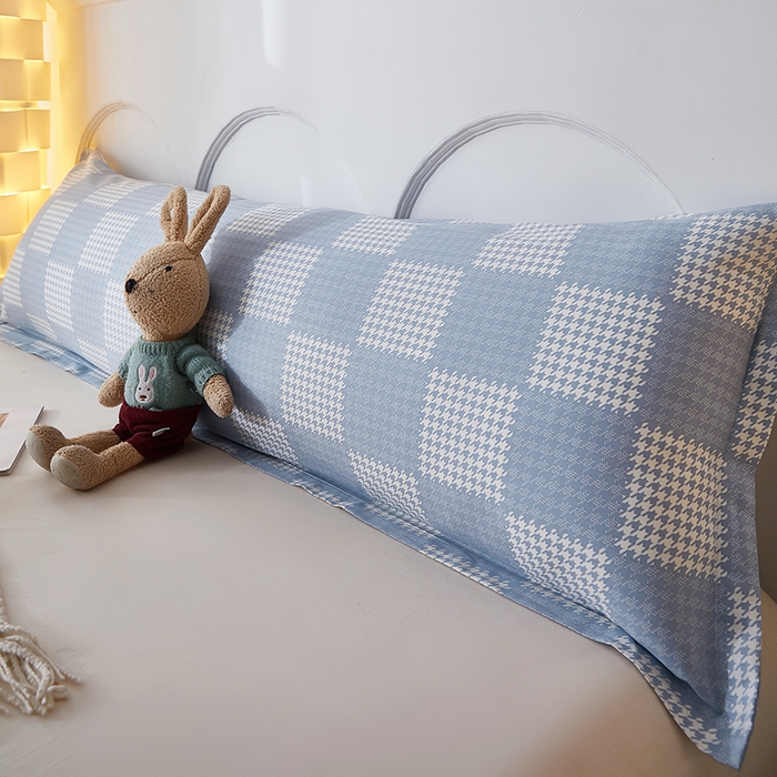 91家纺网 家纺一手货源 找家纺 （总）三盛源 2025新款全棉纯棉双人长枕套1.5米成人纯棉长枕头套1.2卡通1.8m长款加长