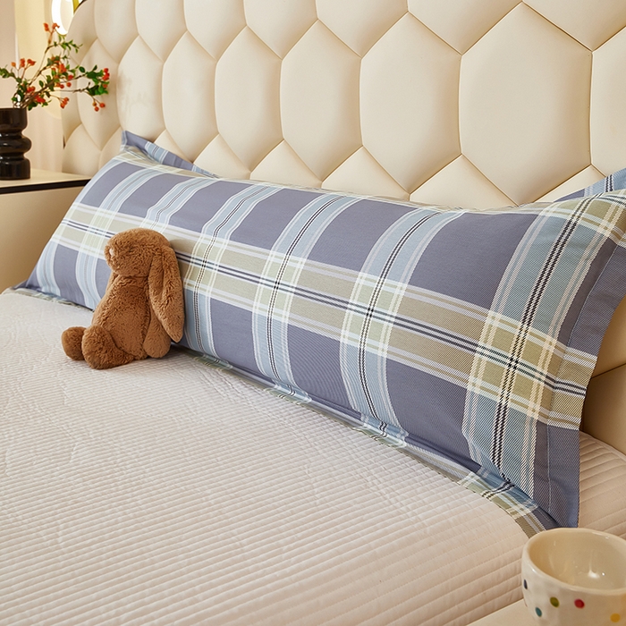 91家纺网 家纺一手货源 找家纺 （总）三盛源 2025新款全棉纯棉双人长枕套1.5米成人纯棉长枕头套1.2卡通1.8m长款加长