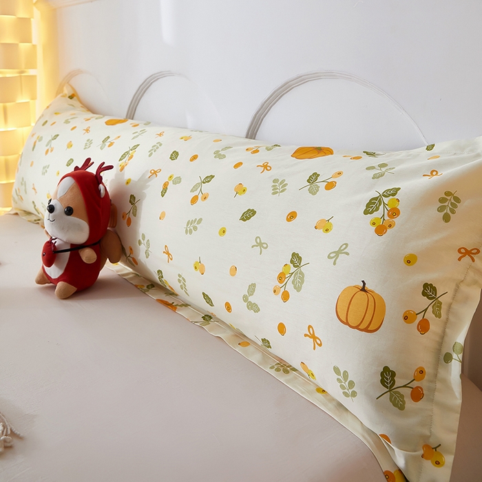 91家纺网 家纺一手货源 找家纺 （总）三盛源 2025新款全棉纯棉双人长枕套1.5米成人纯棉长枕头套1.2卡通1.8m长款加长