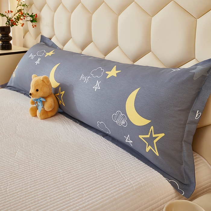 91家纺网 家纺一手货源 找家纺 （总）三盛源 2025新款全棉纯棉双人长枕套1.5米成人纯棉长枕头套1.2卡通1.8m长款加长