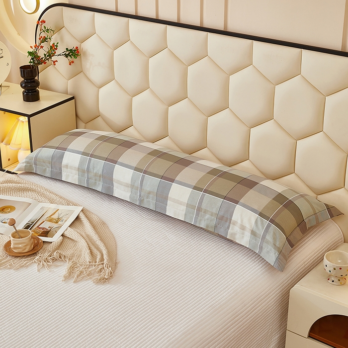 91家纺网 家纺一手货源 找家纺 三盛源 2025新款全棉纯棉双人长枕套1.5米成人纯棉长枕头套1.2卡通1.8m长款加长 伯格