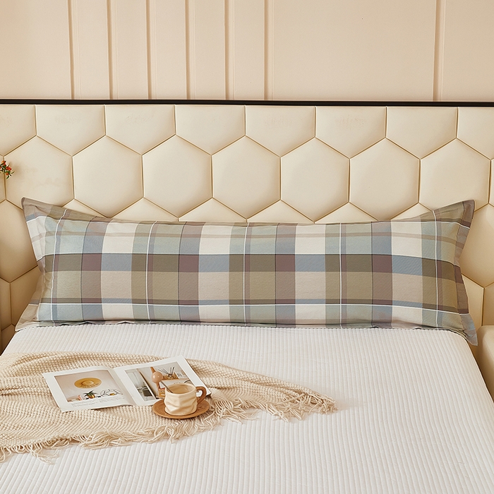 91家纺网 家纺一手货源 找家纺 三盛源 2025新款全棉纯棉双人长枕套1.5米成人纯棉长枕头套1.2卡通1.8m长款加长 伯格