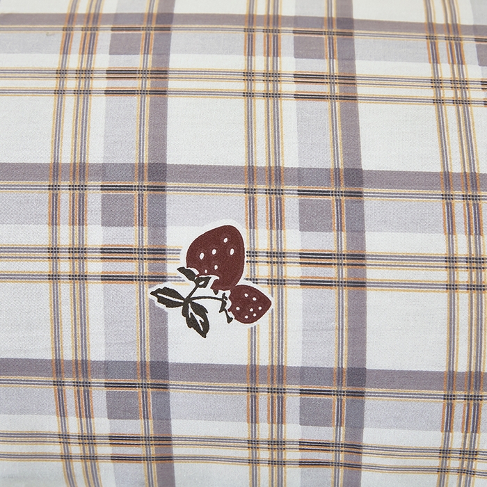 91家纺网 家纺一手货源 找家纺 三盛源 2025新款全棉纯棉双人长枕套1.5米成人纯棉长枕头套1.2卡通1.8m长款加长 草莓格子