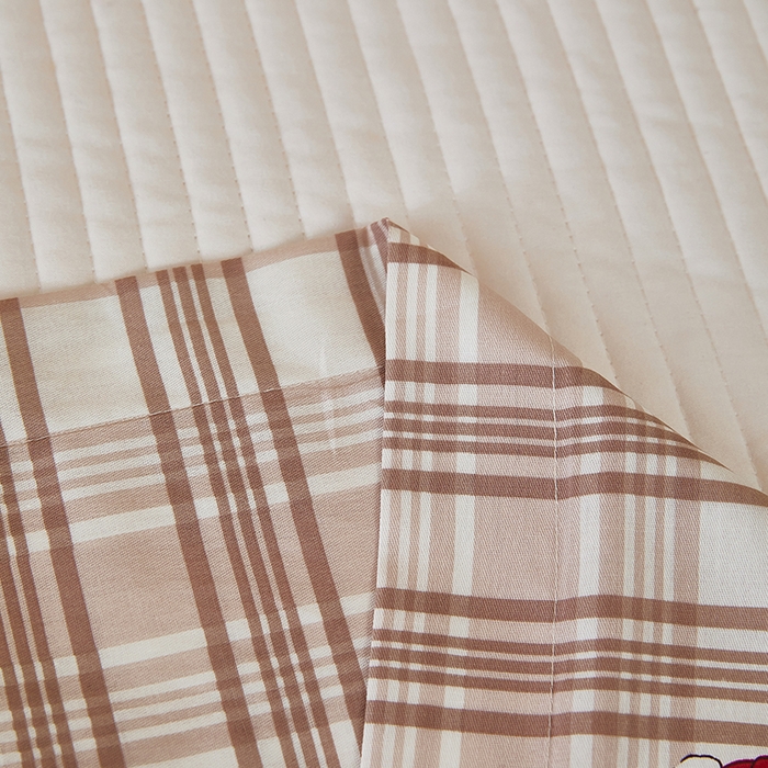 91家纺网 家纺一手货源 找家纺 三盛源 2025新款全棉纯棉双人长枕套1.5米成人纯棉长枕头套1.2卡通1.8m长款加长 可爱狗-咖