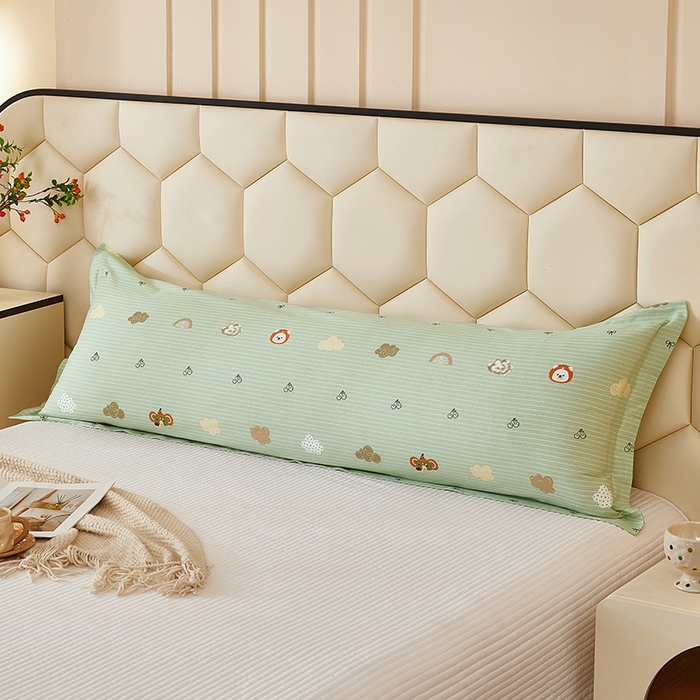 91家纺网 家纺一手货源 找家纺 三盛源 2025新款全棉纯棉双人长枕套1.5米成人纯棉长枕头套1.2卡通1.8m长款加长 萌宠乐园