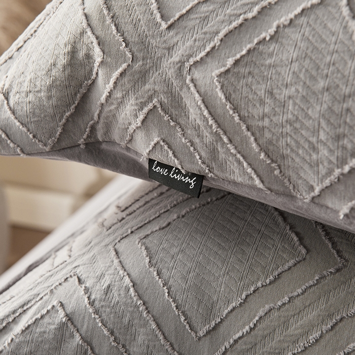 91家纺网 家纺一手货源 找家纺 贝尔 PELLHOME 日式北欧民宿大剪花水洗棉全棉四件套场景一（春节不打烊)（可抖音代发） 卡其灰