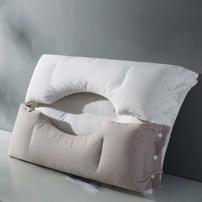 91家纺网 家纺一手货源 找家纺 （总）金牛枕芯 2025新款拆卸式多用双向全棉反牵引护颈枕头枕芯