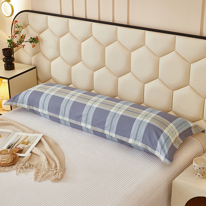 91家纺网 家纺一手货源 找家纺 三盛源 2025新款全棉纯棉双人长枕套1.5米成人纯棉长枕头套1.2卡通1.8m长款加长 青木时光