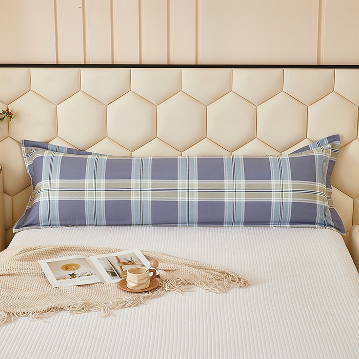 91家纺网 家纺一手货源 找家纺 三盛源 2025新款全棉纯棉双人长枕套1.5米成人纯棉长枕头套1.2卡通1.8m长款加长 青木时光