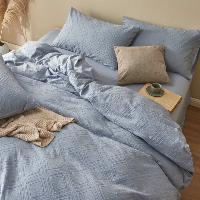 91家纺网 家纺一手货源 找家纺 贝尔 PELLHOME 日式北欧民宿大剪花水洗棉全棉四件套场景一（春节不打烊)（可抖音代发） 莫兰