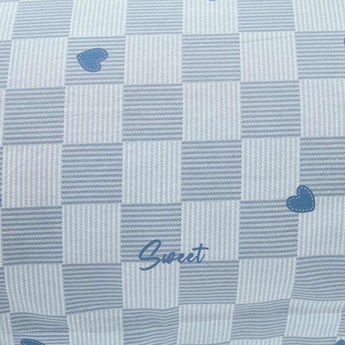 91家纺网 家纺一手货源 找家纺 三盛源 2025新款全棉纯棉双人长枕套1.5米成人纯棉长枕头套1.2卡通1.8m长款加长 心心相印