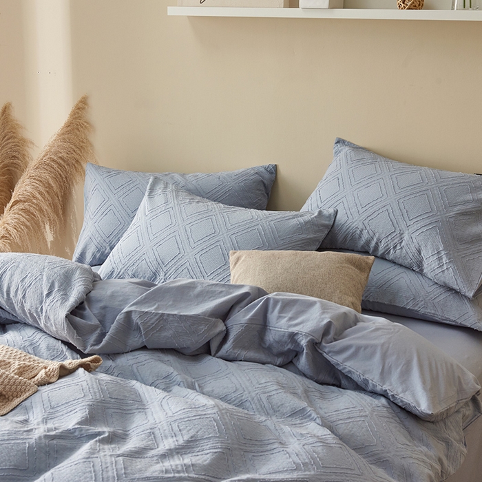 91家纺网 家纺一手货源 找家纺 贝尔 PELLHOME 日式北欧民宿大剪花水洗棉全棉四件套场景一（春节不打烊)（可抖音代发） 莫兰