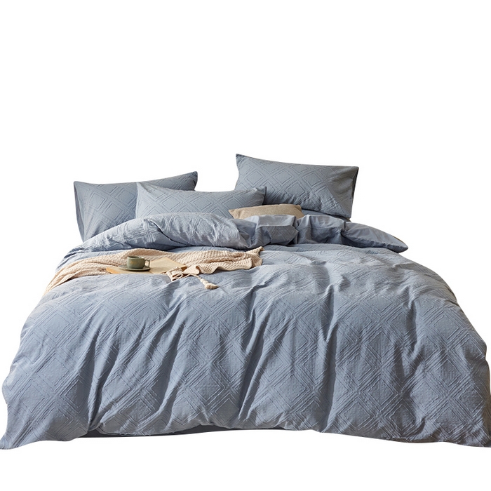 91家纺网 家纺一手货源 找家纺 贝尔 PELLHOME 日式北欧民宿大剪花水洗棉全棉四件套场景一（春节不打烊)（可抖音代发） 莫兰