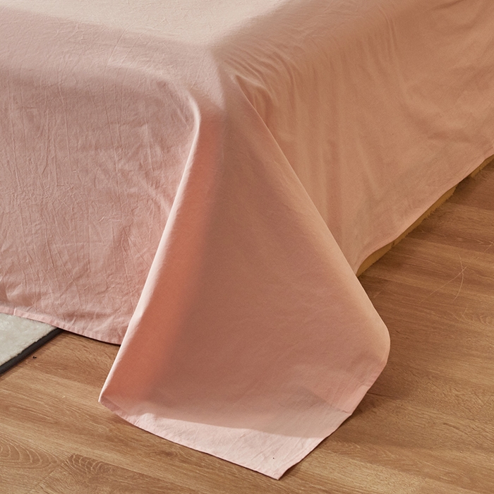 91家纺网 家纺一手货源 找家纺 贝尔 PELLHOME 日式北欧民宿大剪花水洗棉全棉四件套场景一（春节不打烊)（可抖音代发） 心粉