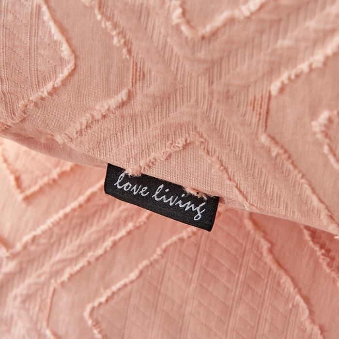 91家纺网 家纺一手货源 找家纺 贝尔 PELLHOME 日式北欧民宿大剪花水洗棉全棉四件套场景一（春节不打烊)（可抖音代发） 心粉