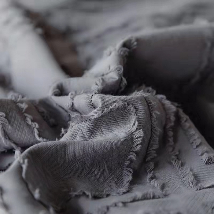 91家纺网 家纺一手货源 找家纺 贝尔 PELLHOME 日式北欧民宿大剪花水洗棉全棉四件套场景一（春节不打烊)（可抖音代发） 深灰