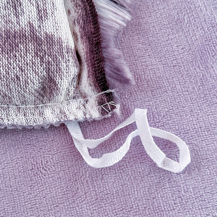 91家纺网 家纺一手货源 找家纺 金爱家 2025新品全消光牛奶绒A类纯色獭兔毛绒立体牛奶绒四件套 七彩泡泡紫