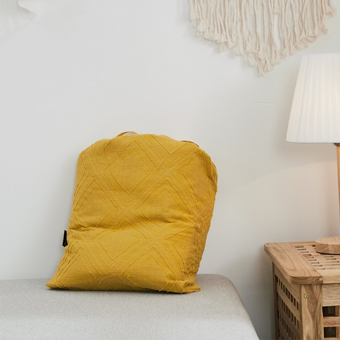 91家纺网 家纺一手货源 找家纺 贝尔 PELLHOME 日式北欧民宿大剪花水洗棉全棉四件套场景二（春节不打烊)（可抖音代发） 黄色