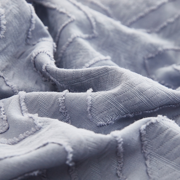 91家纺网 家纺一手货源 找家纺 贝尔 PELLHOME 日式北欧民宿大剪花水洗棉全棉四件套场景二（春节不打烊)（可抖音代发） 蓝色