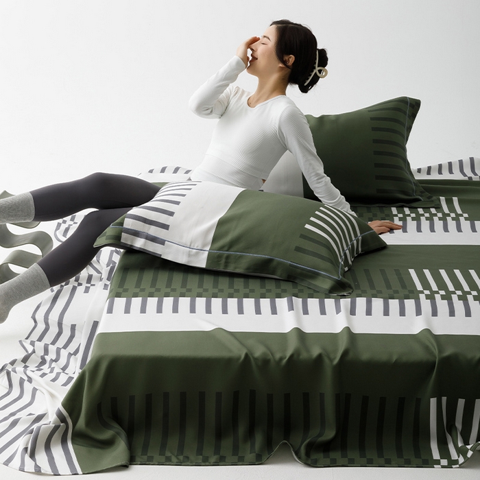 91家纺网 家纺一手货源 找家纺 （总）贝尔 PELLHOME 竹纤维凉席三件套（可抖音代发）