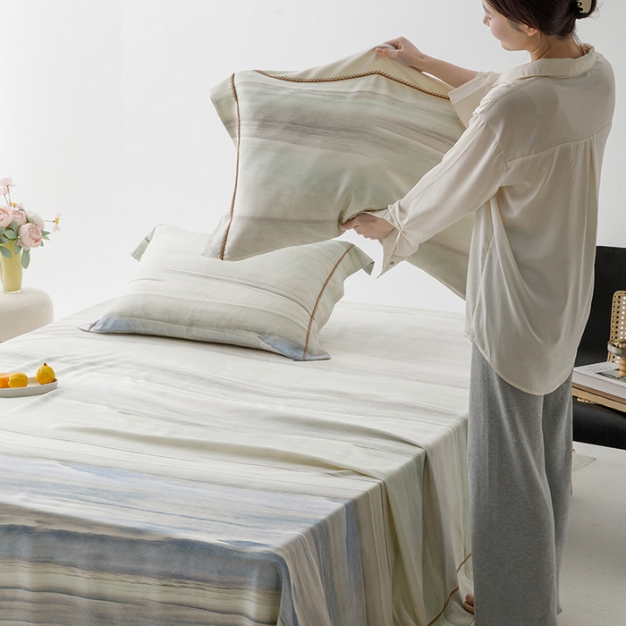 91家纺网 家纺一手货源 找家纺 （总）贝尔 PELLHOME 竹纤维凉席三件套（可抖音代发）