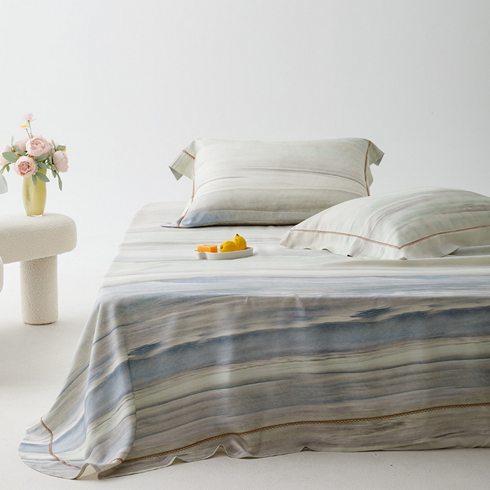 91家纺网 家纺一手货源 找家纺 贝尔 PELLHOME 竹纤维凉席三件套（可抖音代发） 魅之韵绿