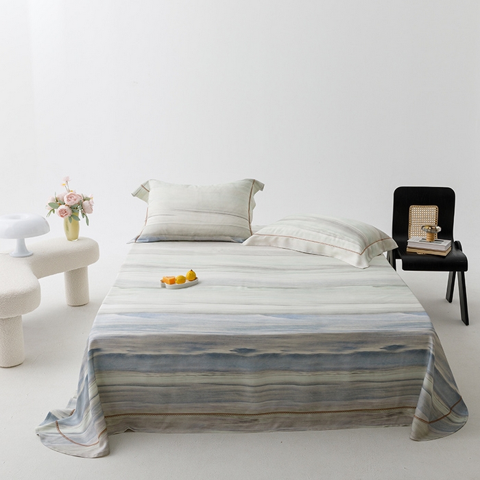 91家纺网 家纺一手货源 找家纺 贝尔 PELLHOME 竹纤维凉席三件套（可抖音代发） 魅之韵绿