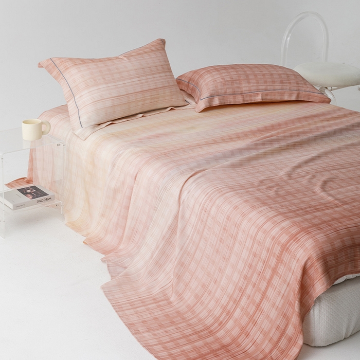 91家纺网 家纺一手货源 找家纺 贝尔 PELLHOME 竹纤维凉席三件套（可抖音代发） 梦幻桔