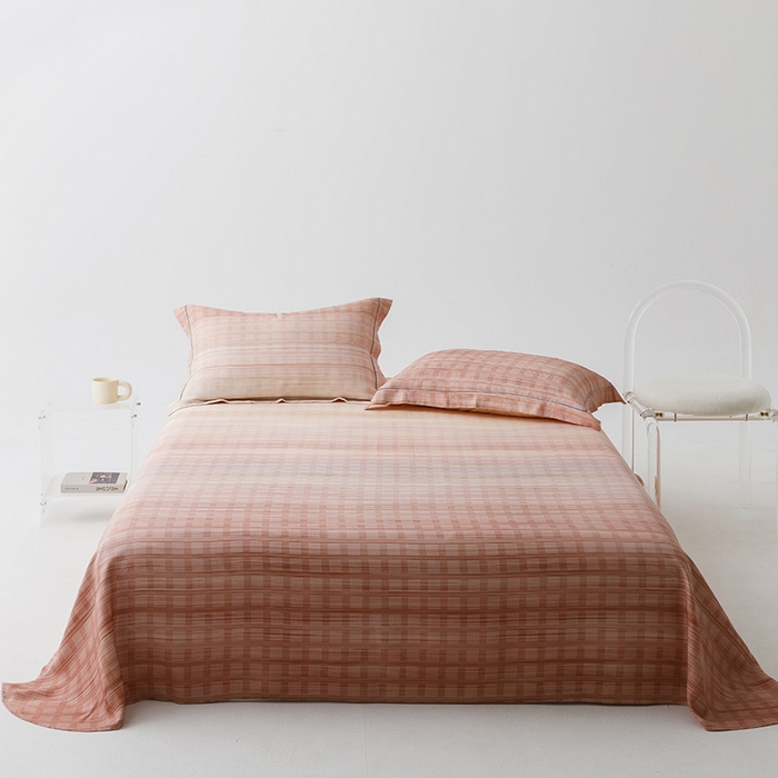 91家纺网 家纺一手货源 找家纺 贝尔 PELLHOME 竹纤维凉席三件套（可抖音代发） 梦幻桔