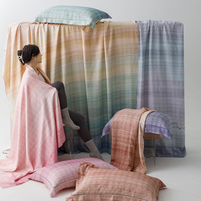 91家纺网 家纺一手货源 找家纺 贝尔 PELLHOME 竹纤维凉席三件套（可抖音代发） 梦幻绿