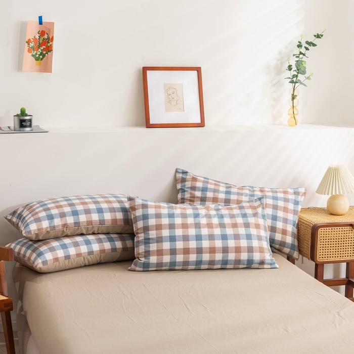 91家纺网 家纺一手货源 找家纺 （总）贝尔 PELLHOME 简约全棉纯棉色织水洗棉1.51.8三四件套（春节不打烊)（可抖音代发）