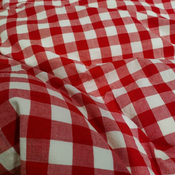 91家纺网 家纺一手货源 找家纺 贝尔 PELLHOME 简约全棉纯棉色织水洗棉1.51.8三四件套（春节不打烊)（可抖音代发） 红色格纹