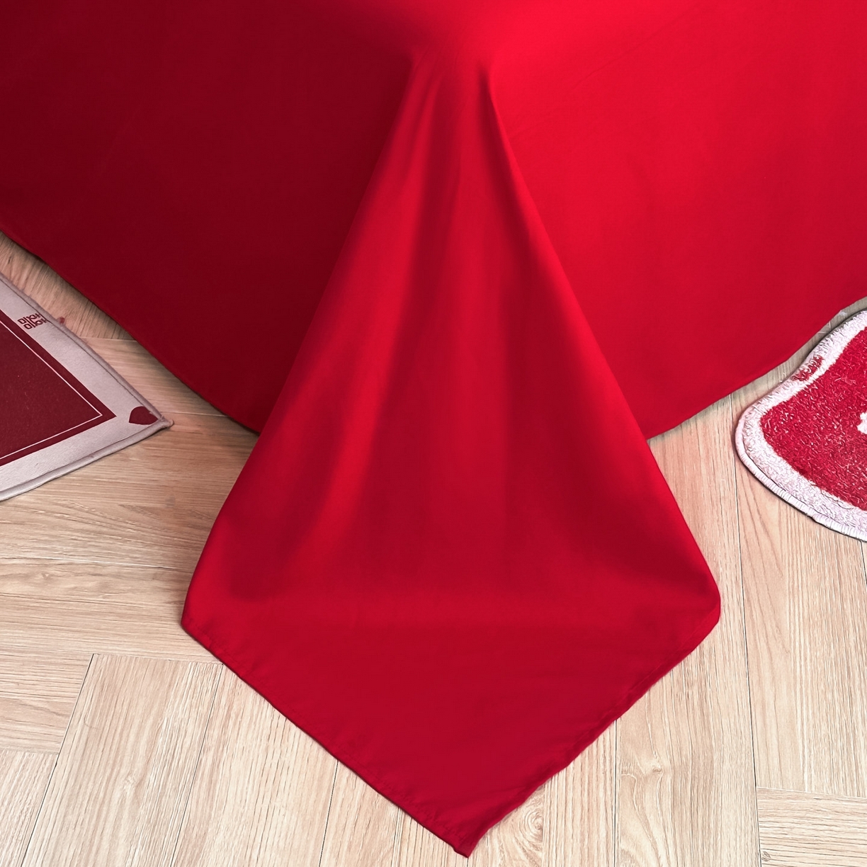 91家纺网 家纺一手货源 找家纺 火麒麟家纺 2025新款亲肤棉婚庆刺绣四件套 龙飞凤舞