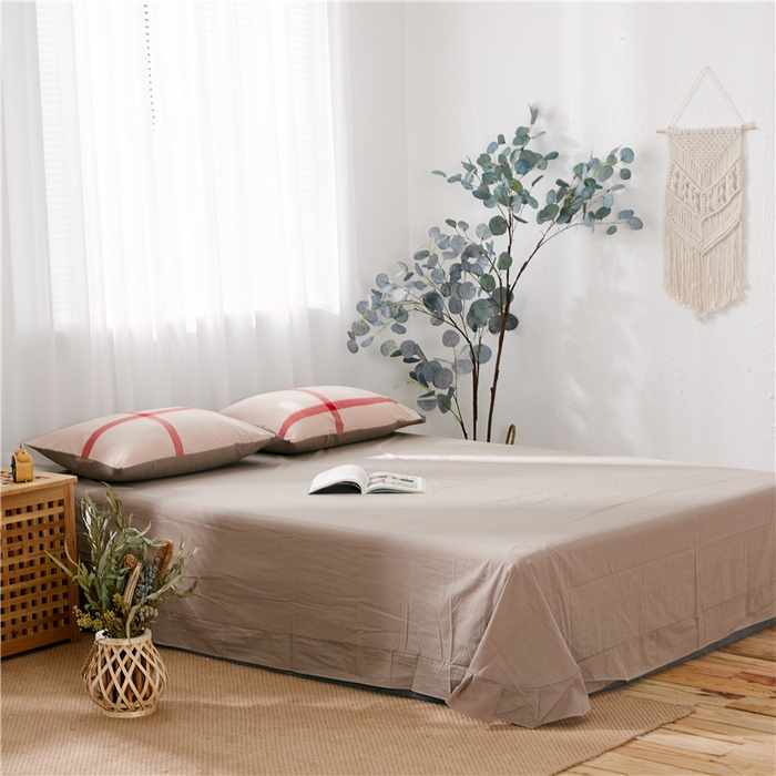 91家纺网 家纺一手货源 找家纺 贝尔 PELLHOME 简约全棉纯棉色织水洗棉1.51.8三四件套（春节不打烊)（可抖音代发） 宝丽-格