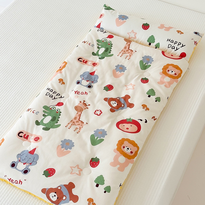 91家纺网 家纺一手货源 找家纺 （总）嗨生活 2025秋冬加厚儿童睡袋全棉+豆豆绒一体防踢被儿童睡袋