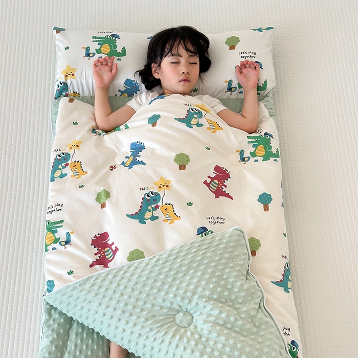 91家纺网 家纺一手货源 找家纺 （总）嗨生活 2025秋冬加厚儿童睡袋全棉+豆豆绒一体防踢被儿童睡袋