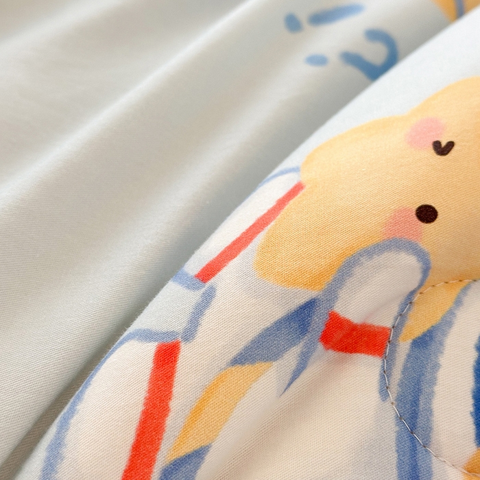 91家纺网 家纺一手货源 找家纺 嗨生活 2025秋冬加厚儿童睡袋全棉+豆豆绒一体防踢被儿童睡袋 开心宇航员