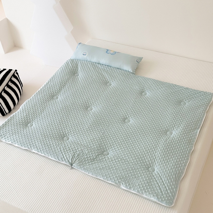 91家纺网 家纺一手货源 找家纺 嗨生活 2025秋冬加厚儿童睡袋全棉+豆豆绒一体防踢被儿童睡袋 快乐小象