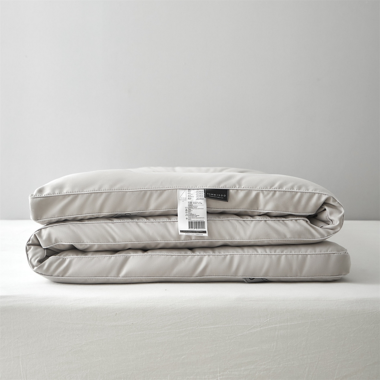 91家纺网 家纺一手货源 找家纺 三味舒屋 2025新款奶芙系列三防立体床褥（送枕套） 奶芙灰