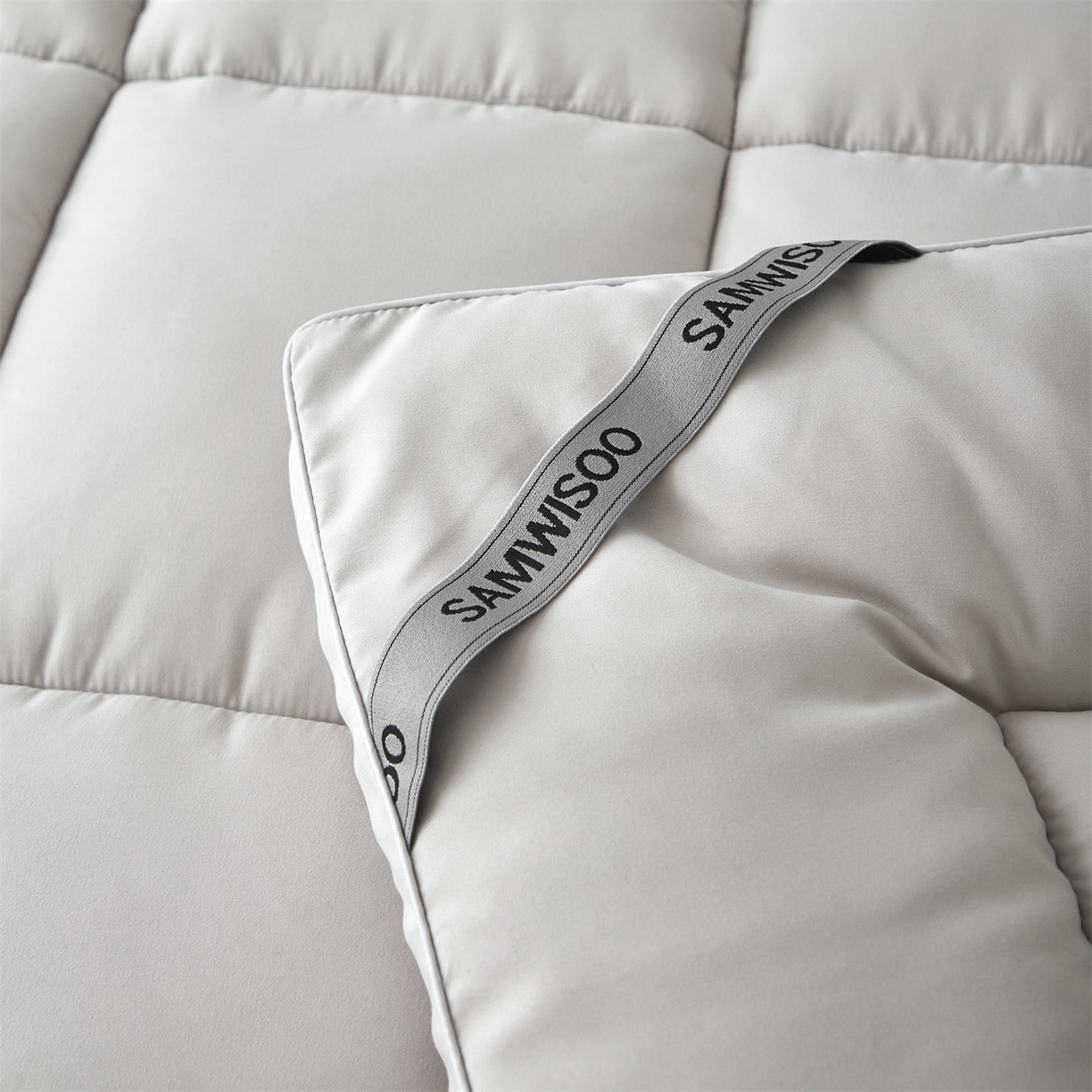 91家纺网 家纺一手货源 找家纺 三味舒屋 2025新款奶芙系列三防立体床褥（送枕套） 奶芙灰