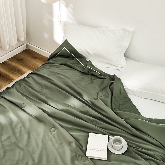 91家纺网 家纺一手货源 找家纺 （总）贝尔 PELLHOME 60s兰精天丝纯色夏被夏凉被（可抖音代发）