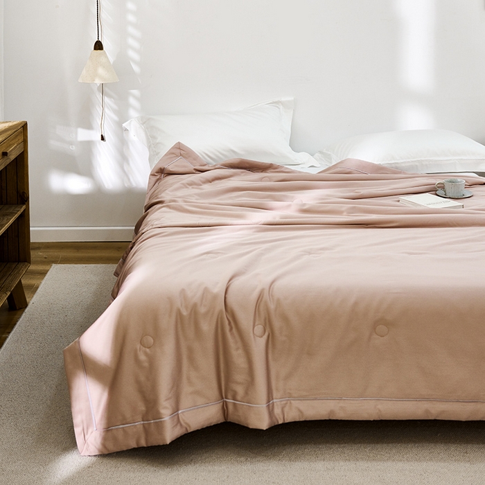 91家纺网 家纺一手货源 找家纺 贝尔 PELLHOME 60s兰精天丝纯色夏被夏凉被（可抖音代发） 柔西