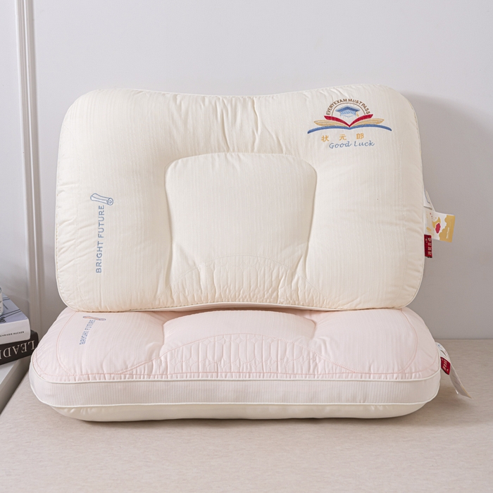 91家纺网 家纺一手货源 找家纺 （总）仁宇枕业 2025新款新品 金榜题名学生状元枕头枕芯