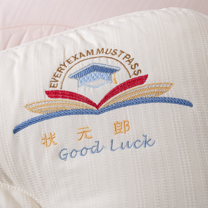 91家纺网 家纺一手货源 找家纺 （总）仁宇枕业 2025新款新品 金榜题名学生状元枕头枕芯