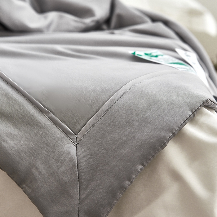 91家纺网 家纺一手货源 找家纺 贝尔 PELLHOME 60s兰精天丝纯色夏被夏凉被（可抖音代发） 高级灰