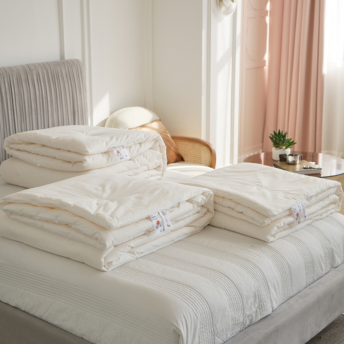 91家纺网 家纺一手货源 找家纺 （总）贝尔 PELLHOMEA类全棉60s提花大豆被春秋被子保暖加厚冬被芯四季通用场景二（可抖音代发