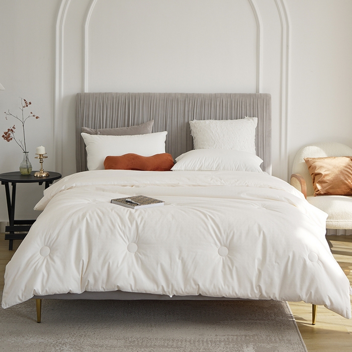 91家纺网 家纺一手货源 找家纺 （总）贝尔 PELLHOMEA类全棉60s提花大豆被春秋被子保暖加厚冬被芯四季通用场景二（可抖音代发