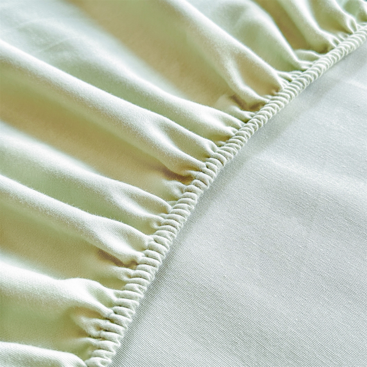 91家纺网 家纺一手货源 找家纺 笙意家纺 2025新款全棉纯棉磨毛刺绣单品床笠 床笠单件 萌宠-春野绿