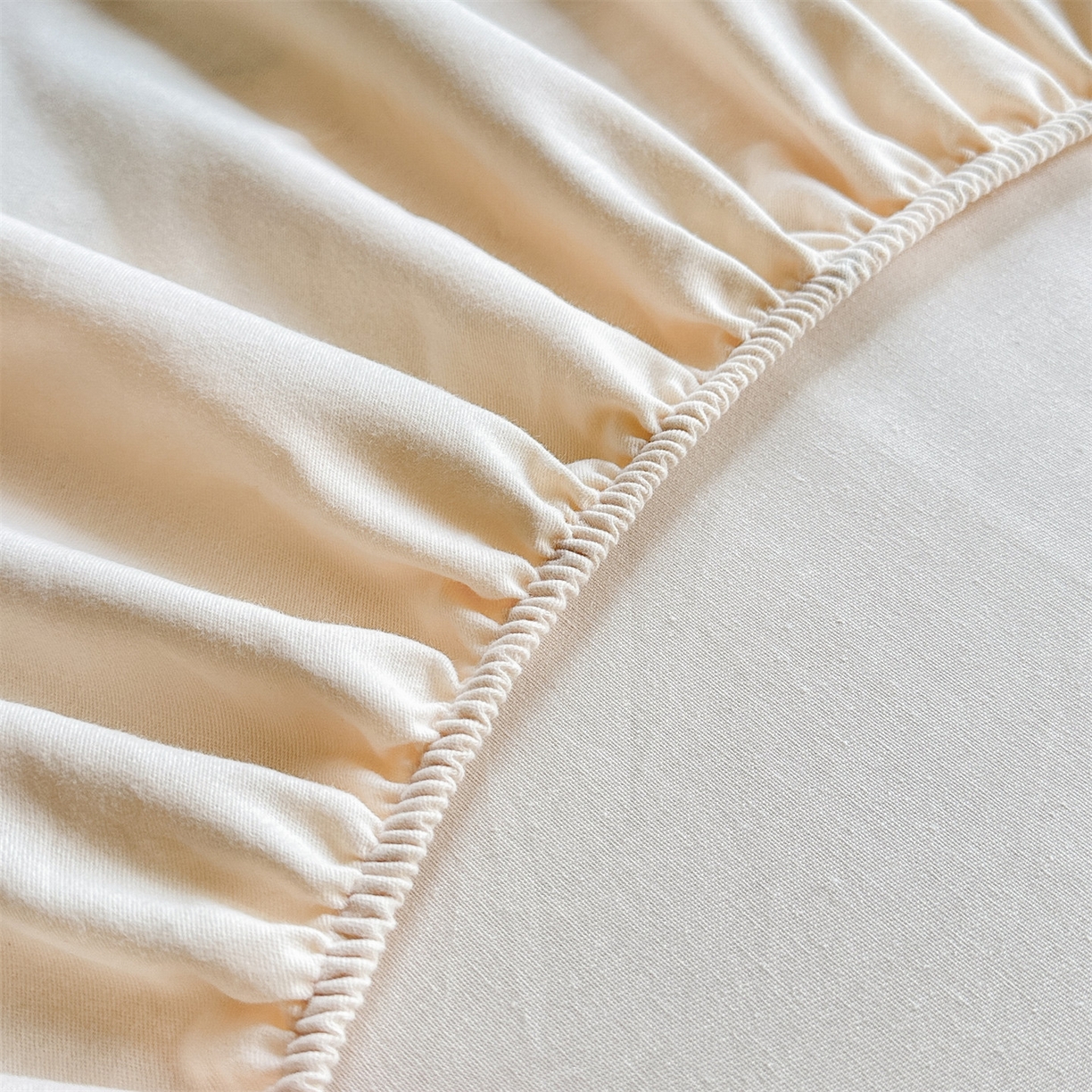 91家纺网 家纺一手货源 找家纺 笙意家纺 2025新款全棉纯棉磨毛刺绣单品床笠 床笠单件 萌宠-柔雾米